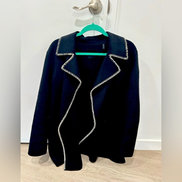 Theory Blanket Stitch Coat, size L - Picture 2 of 3